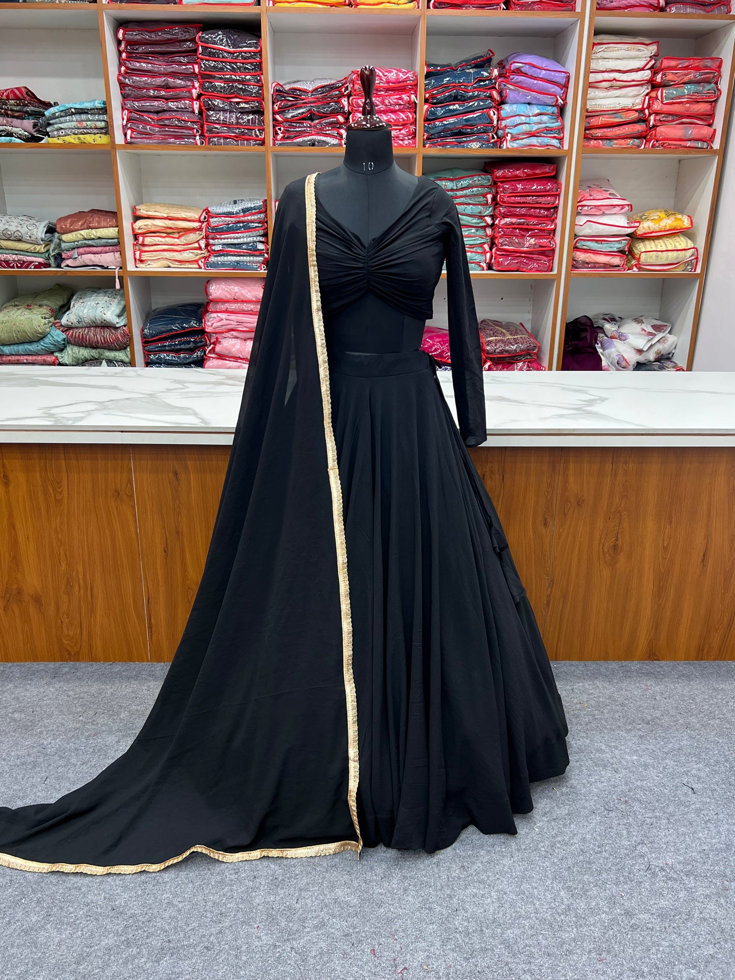 Latest Stitched Lehenga choli Dupatta Set for function wear