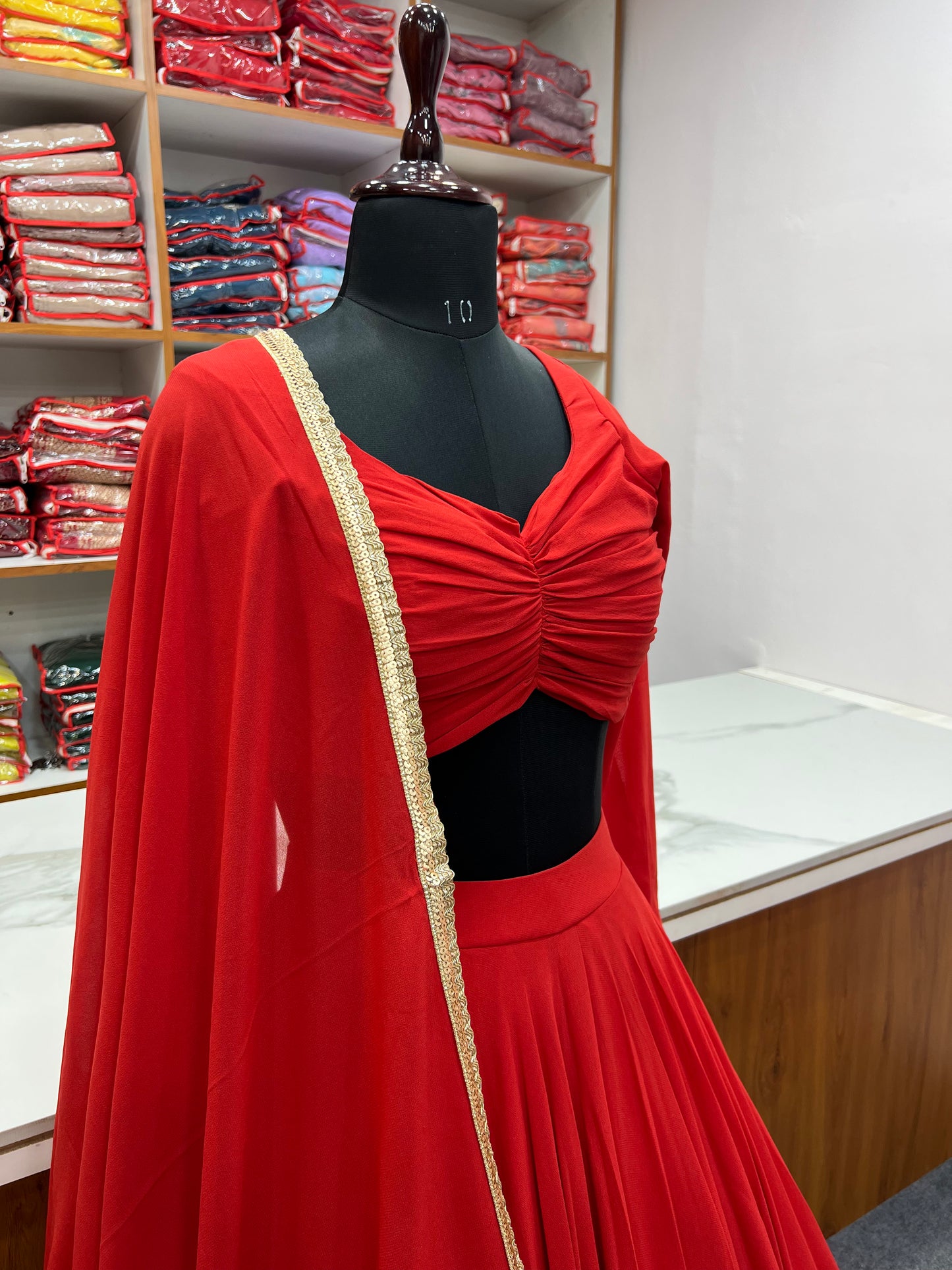 Latest Stitched Lehenga choli Dupatta Set for function wear
