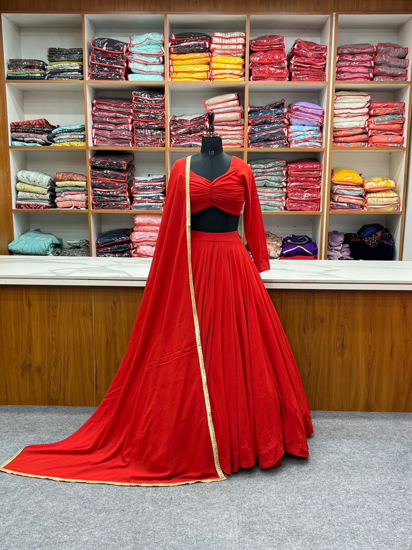 Latest Stitched Lehenga choli Dupatta Set for function wear