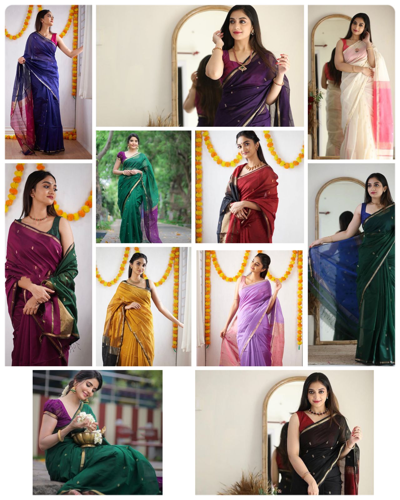 Latest slub Soft Cotton Rich pallu with jacquard saree with blouse