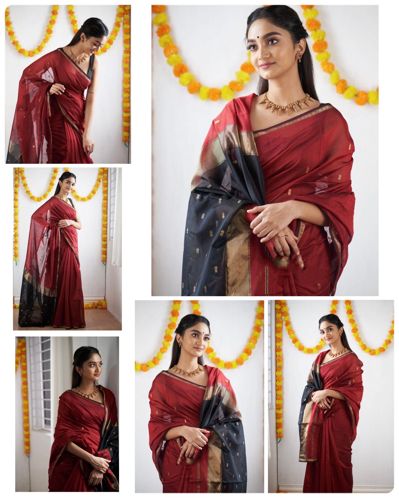 Latest slub Soft Cotton Rich pallu with jacquard saree with blouse
