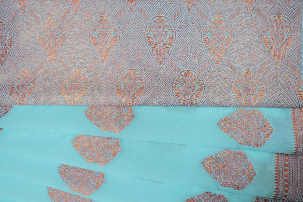 Women's Kanjivaram Soft Silk Saree For Wedding With Un-Stitched Blouse Piece Paithani