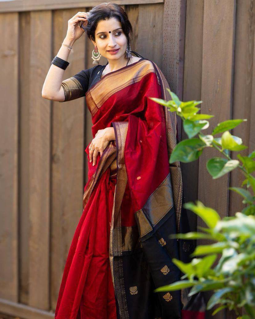 Reach Pallu Jacquard Saree For Women