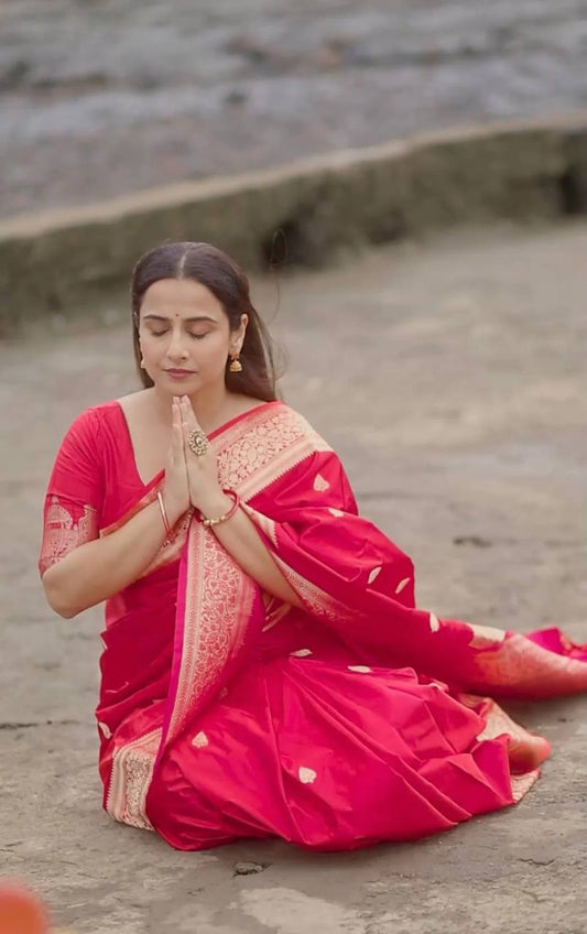 Reach Pallu Jacquard Saree For Women