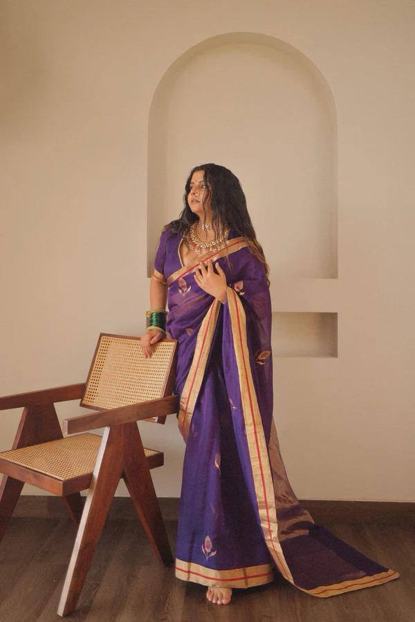 Reach Pallu Jacquard Saree For Women