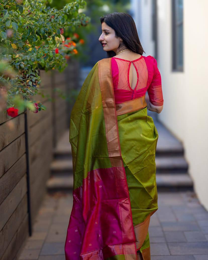 Reach Pallu Jacquard Saree For Women
