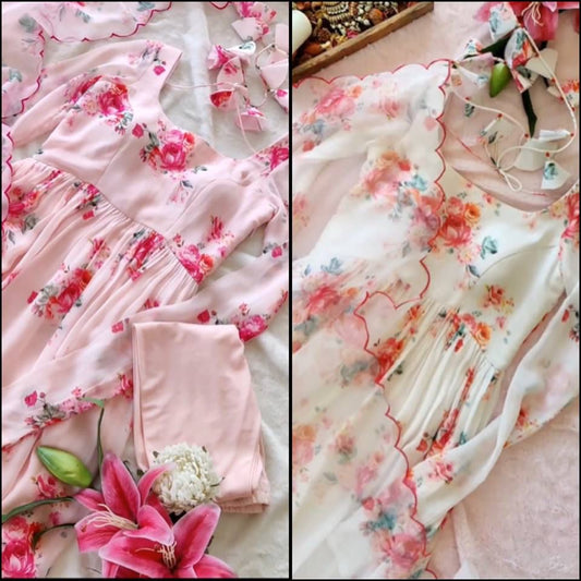 Latest Stitched Anarkali Gown For Women