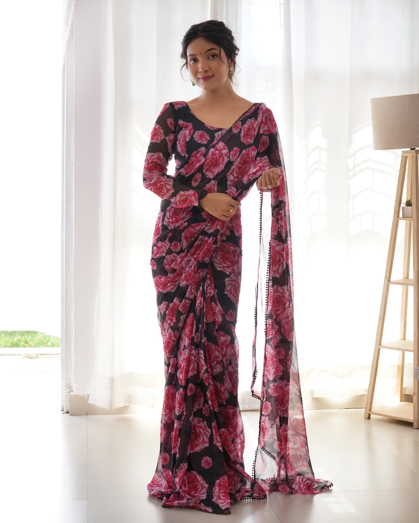 Ready To Wear Saree with Stitched Blouse