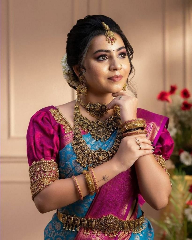 Soft lichi silk Saree Rich Pallu & Jacquard Work On All Over The Saree And Unstitched Blouse Piece