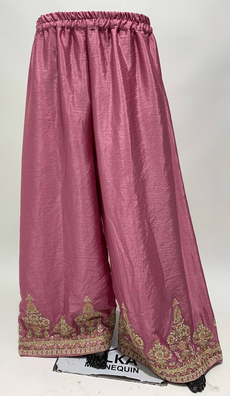 Heavy Embroidered Stitched Sharara Suit Set With Dupatta