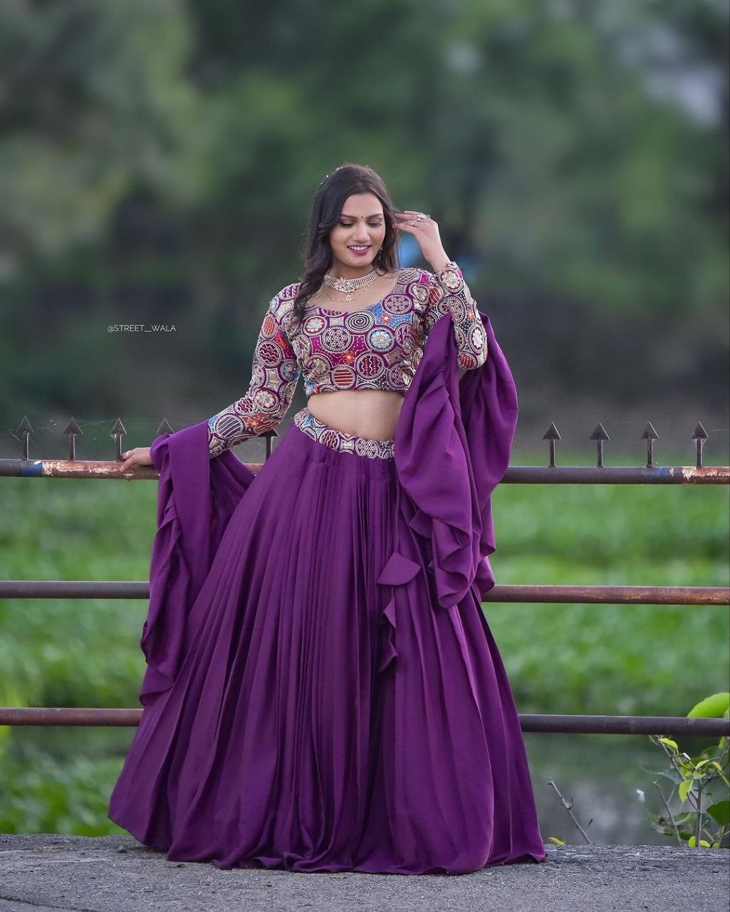 Wedding Wear Ready Made Georgette sequence work lehenga choli