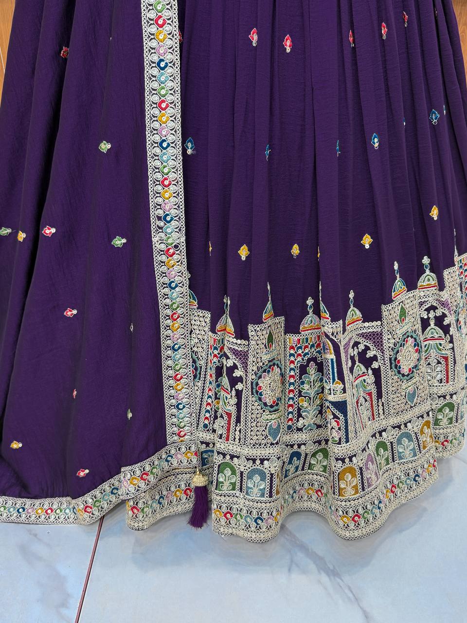 Full Stitched Vichitra Silk Lehenga Choli