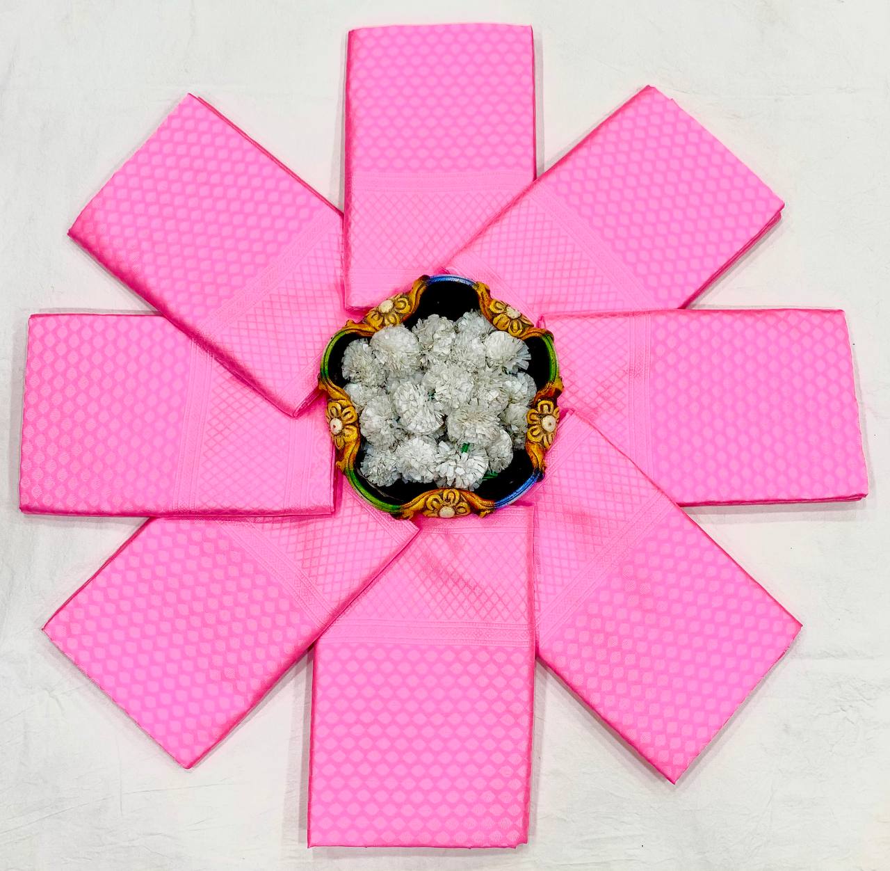 Pink Color Banarasi Silk Jacquard Saree