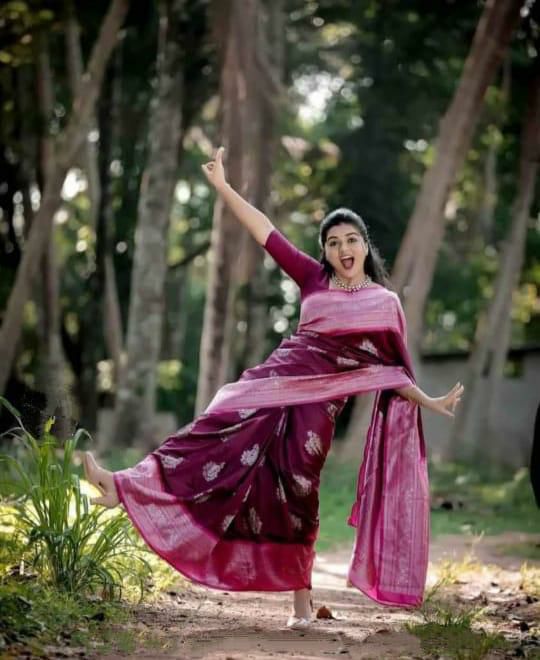Reach Pallu Jacquard Saree For Women