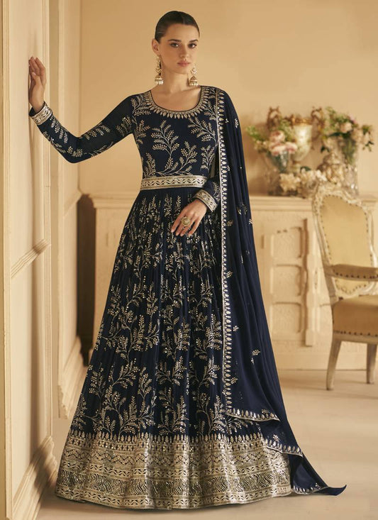 Anarkali Embroidery Gown with dupatta
