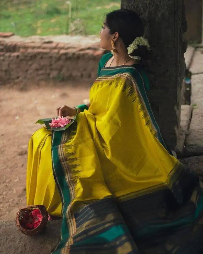 Exquisite Soft Lichi Silk Saree