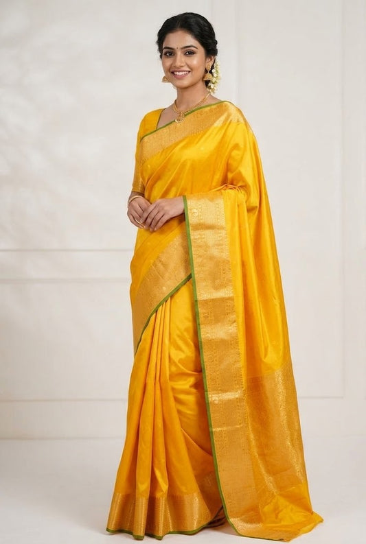 Exquisite Lichi Silk Saree with Jacquard Weaving