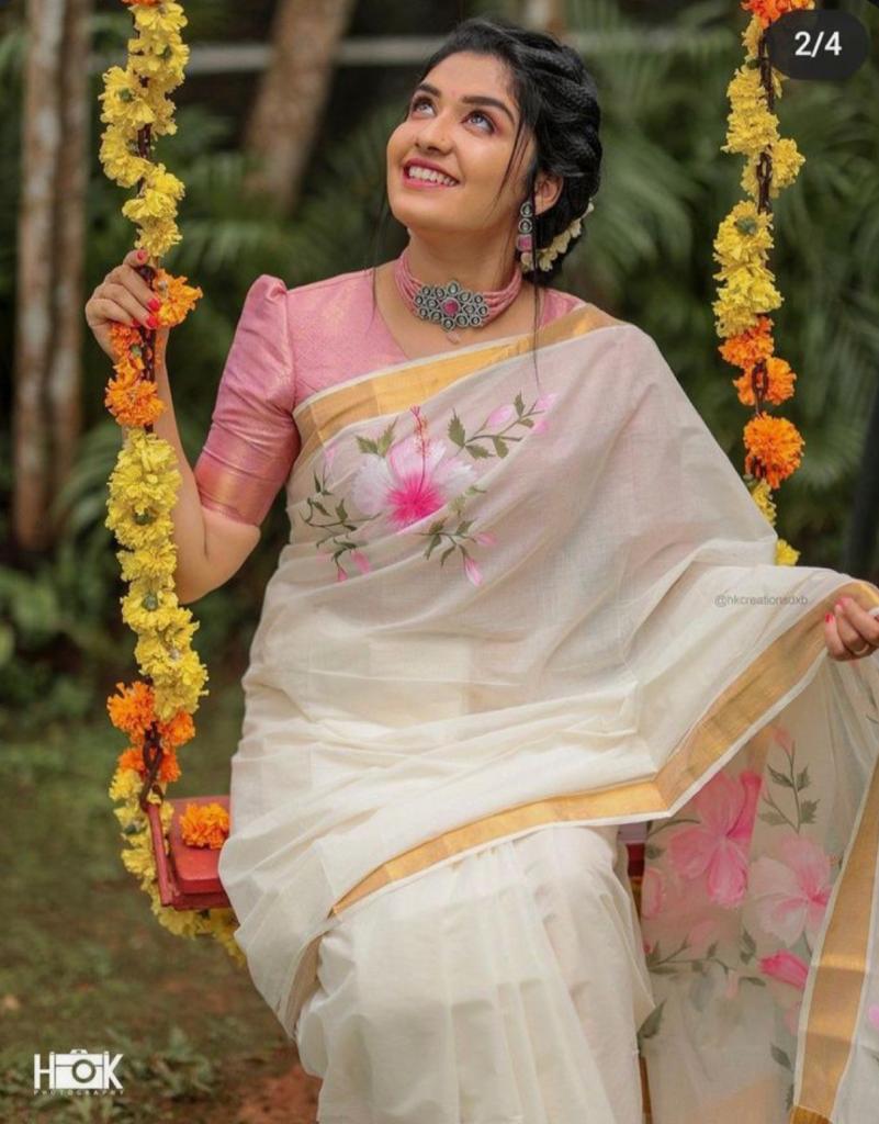 Unique Nylon Organza Printed Work Saree Blouse For Wedding Wear