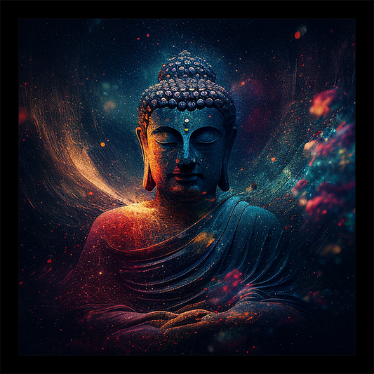 Buddha Art Framed Painting on Wooden Frame | Ready-to-Hang in Perfect Sizes for Home Décor and Gifting