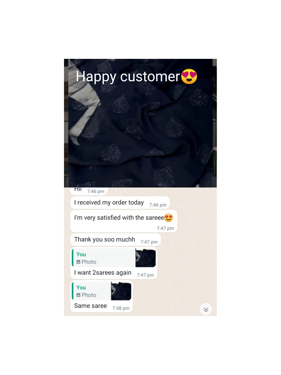 Designer Black Color Georgette Stone Work Saree Blouse