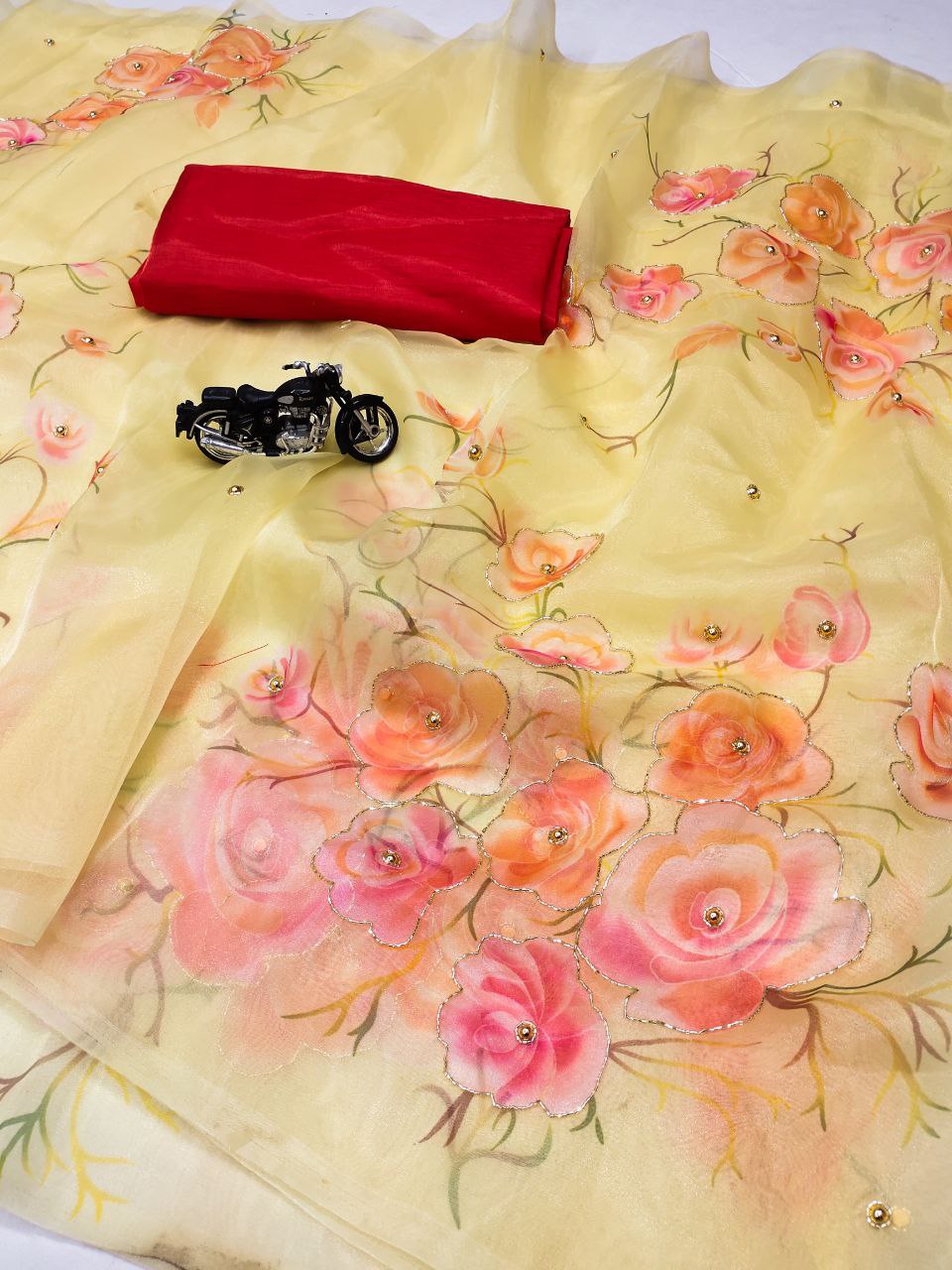 Soft Organza Handwork saree