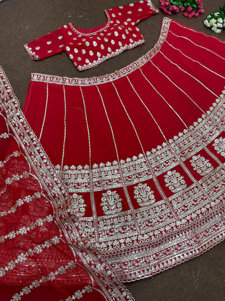 Navratri Style Cotton Gamathi Work Full Stitched Designer Lehenga Blouse  For Women at Rs 2699.00 | Embroidered Lehenga | ID: 26138818312