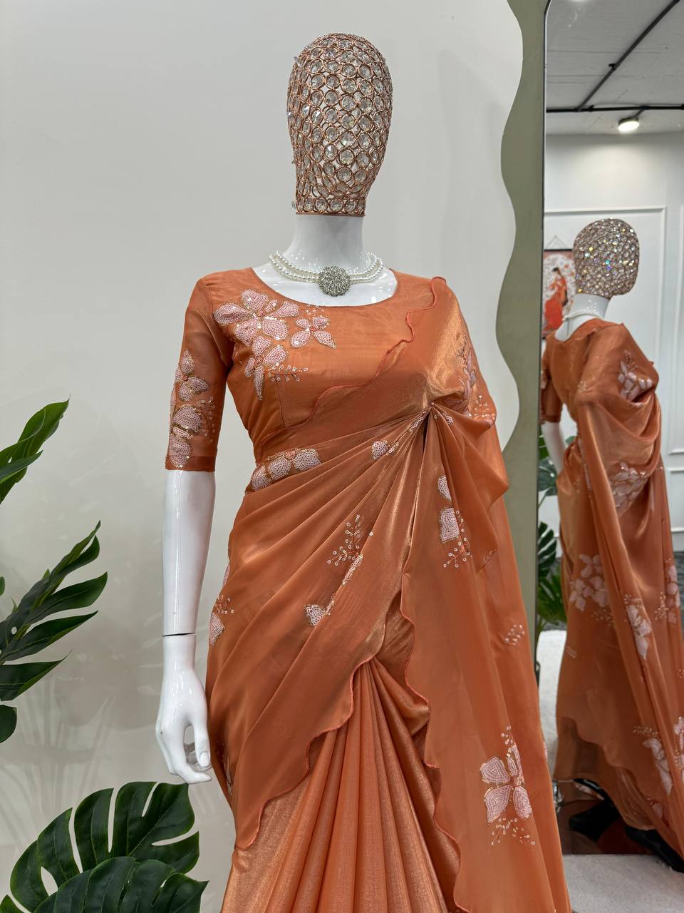 Latest Delivery Jimmy Chu Saree with Blouse