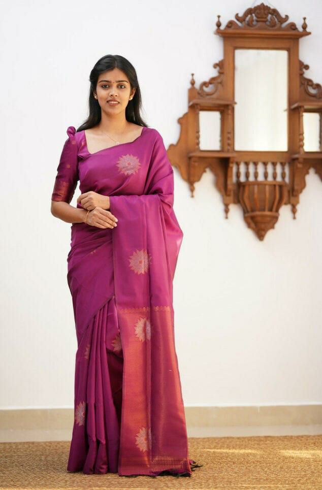 Reach Pallu Jacquard Saree For Women KP-5009