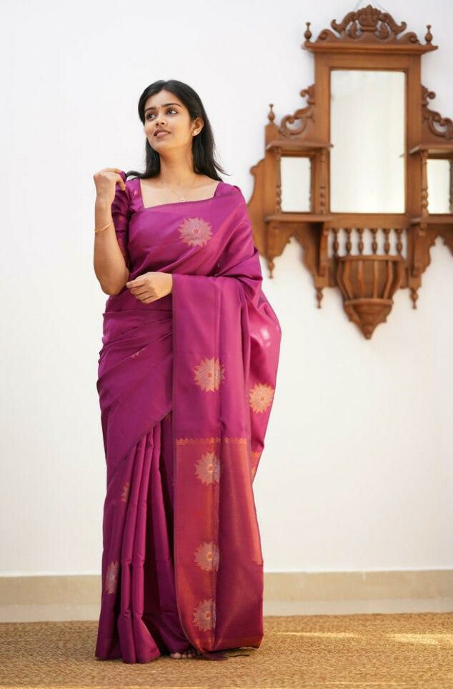 Reach Pallu Jacquard Saree For Women KP-5009
