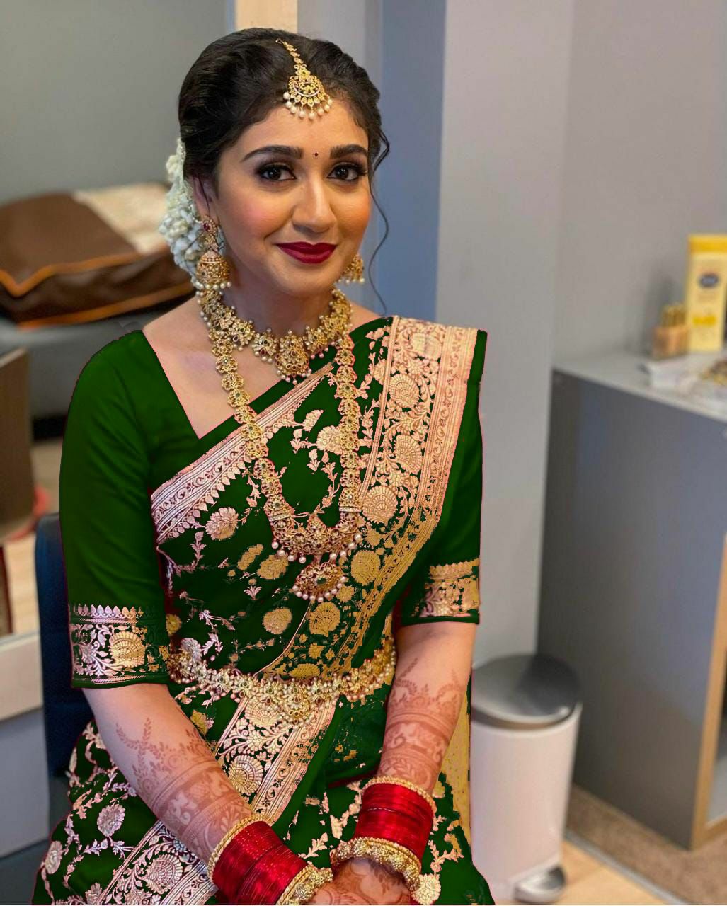 Lichi Silk Jacquard Saree