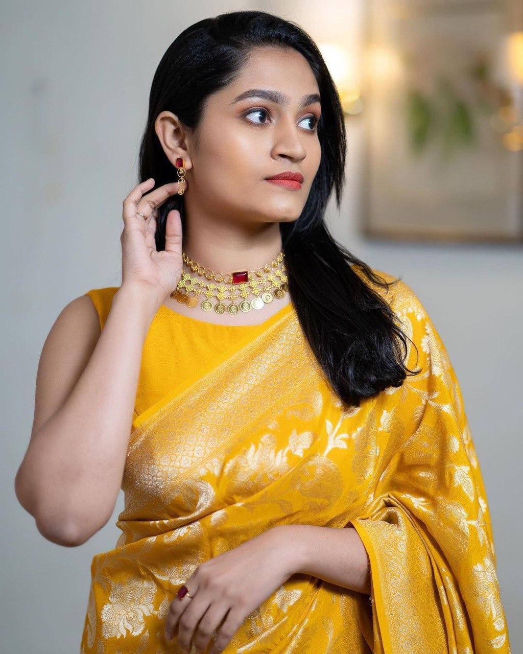 Reach Pallu Jacquard Saree For Women