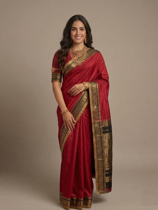 Latest Silk Saree with Jacquard Weaving