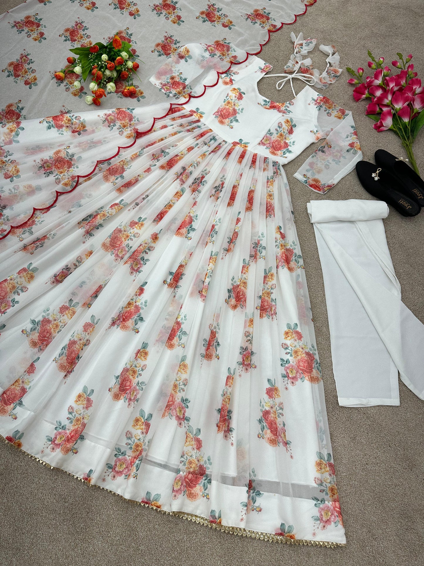 Latest Stitched Anarkali Gown For Women