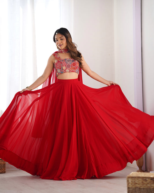 Latest Full Stitched Georgette Lehenga Choli