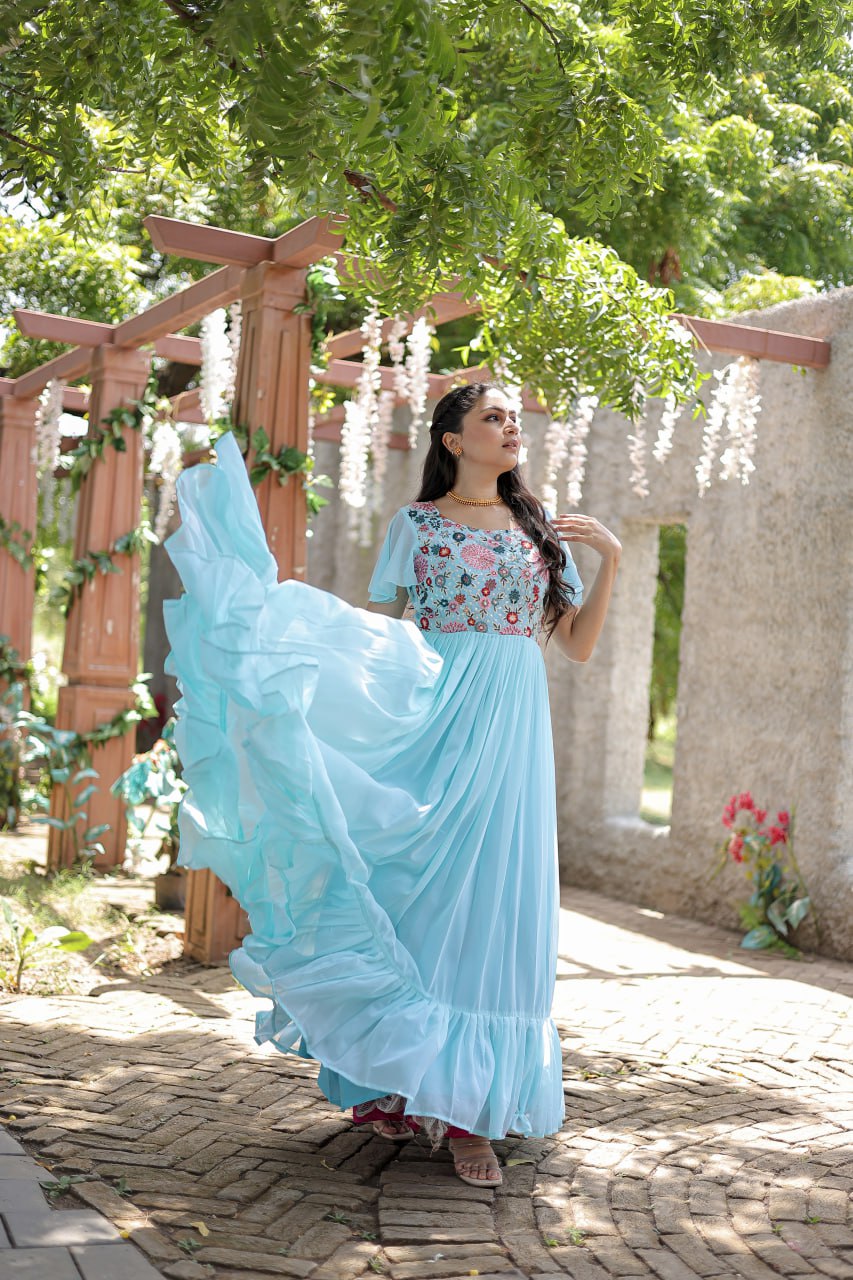 Beautiful Readymade Designer Gown Collection