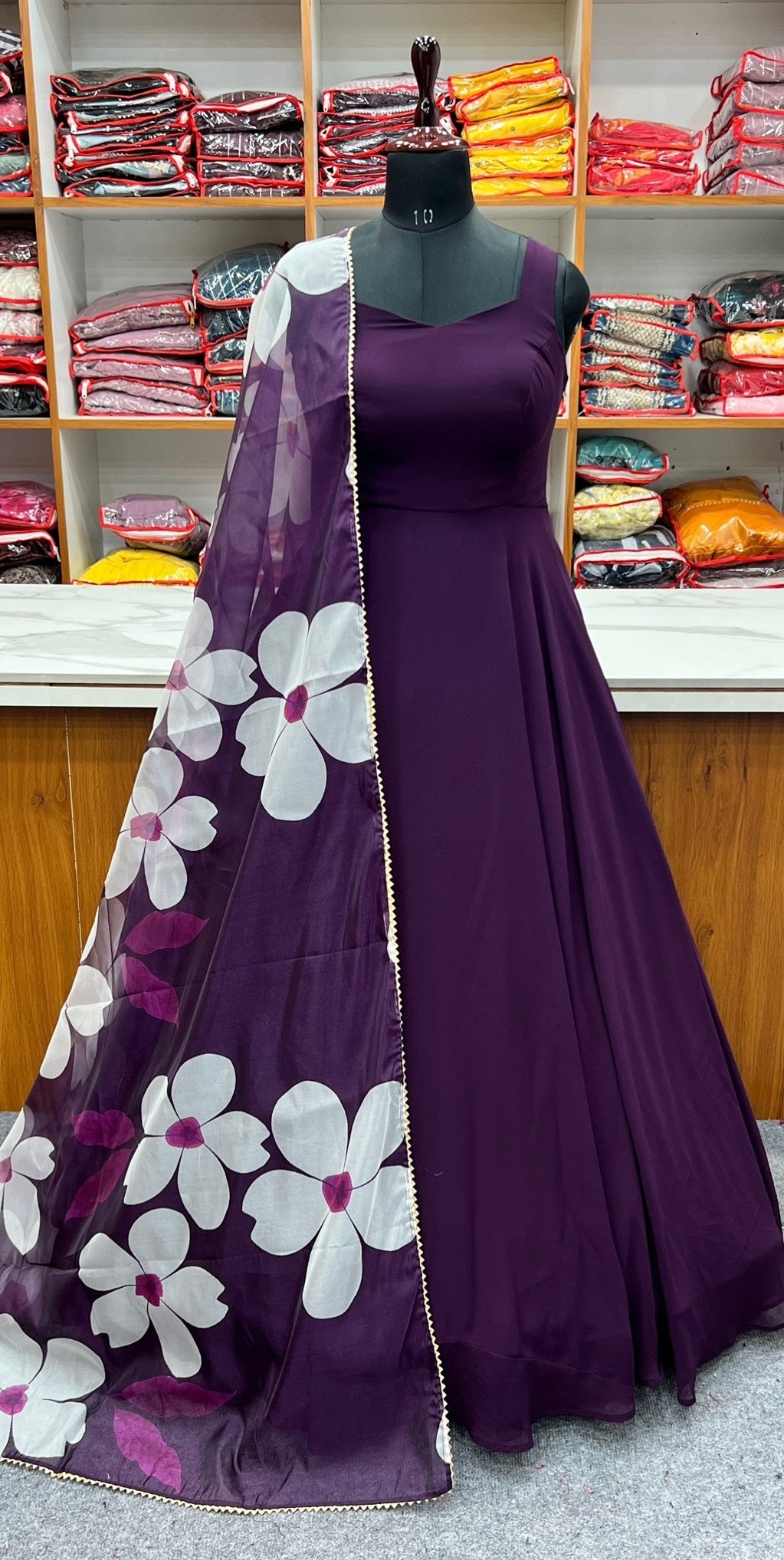 Ready To Wear Anakali Gown with dupatta