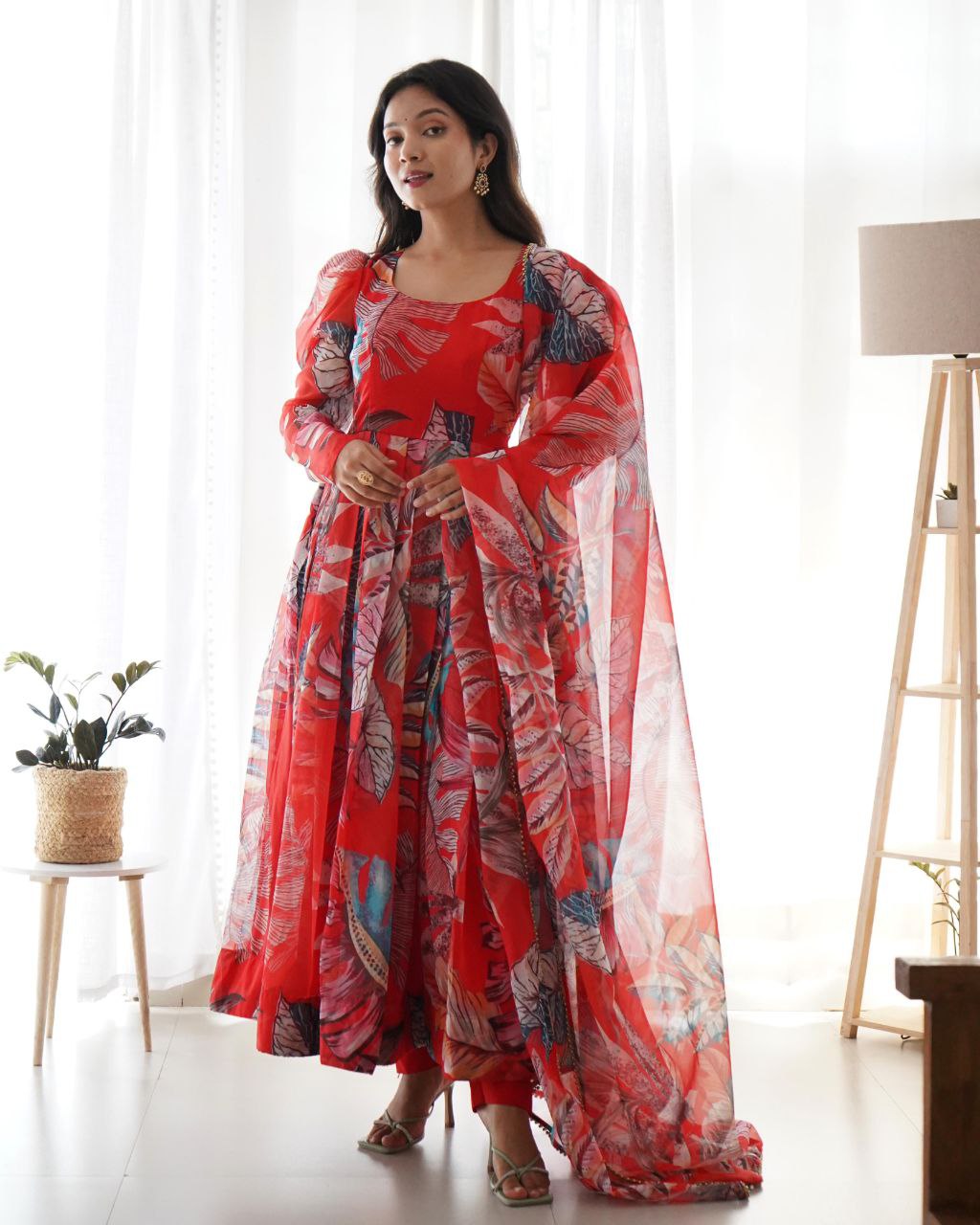 Latest Designer Anarkali Stitched Suit –