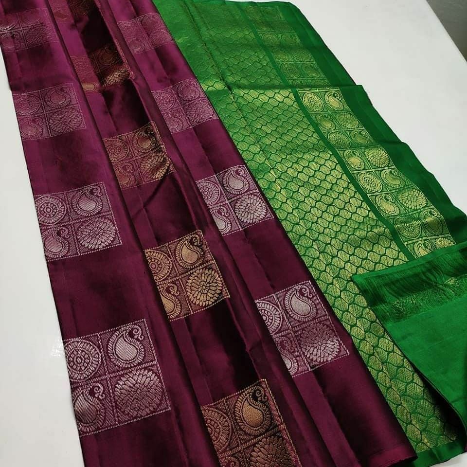 10 Color Pallu & Jacquard Work On All Over The Saree