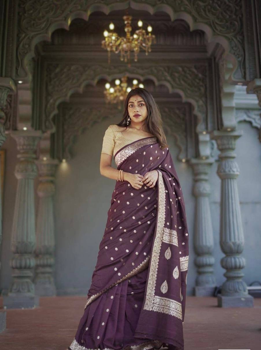 Linen Cotton Weaving Saree Blouse