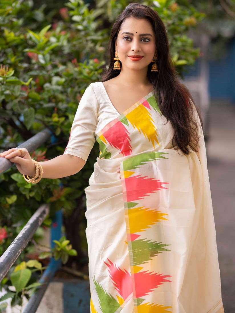 Lichi Silk Banarasi Jacquard Saree