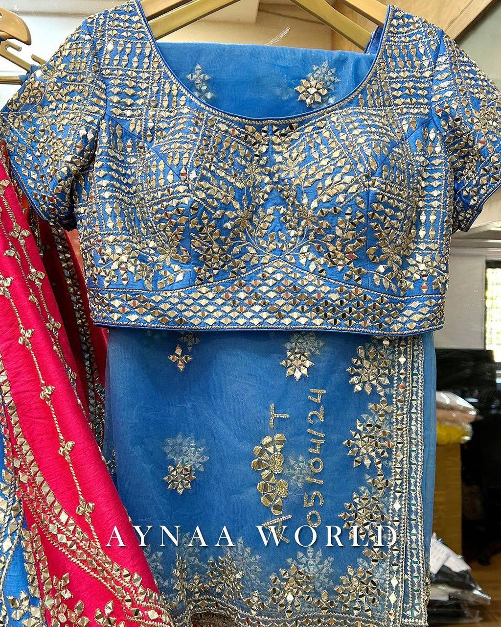 Multi Color Mono Phantom Sequence Zari Work Lehenga Choli