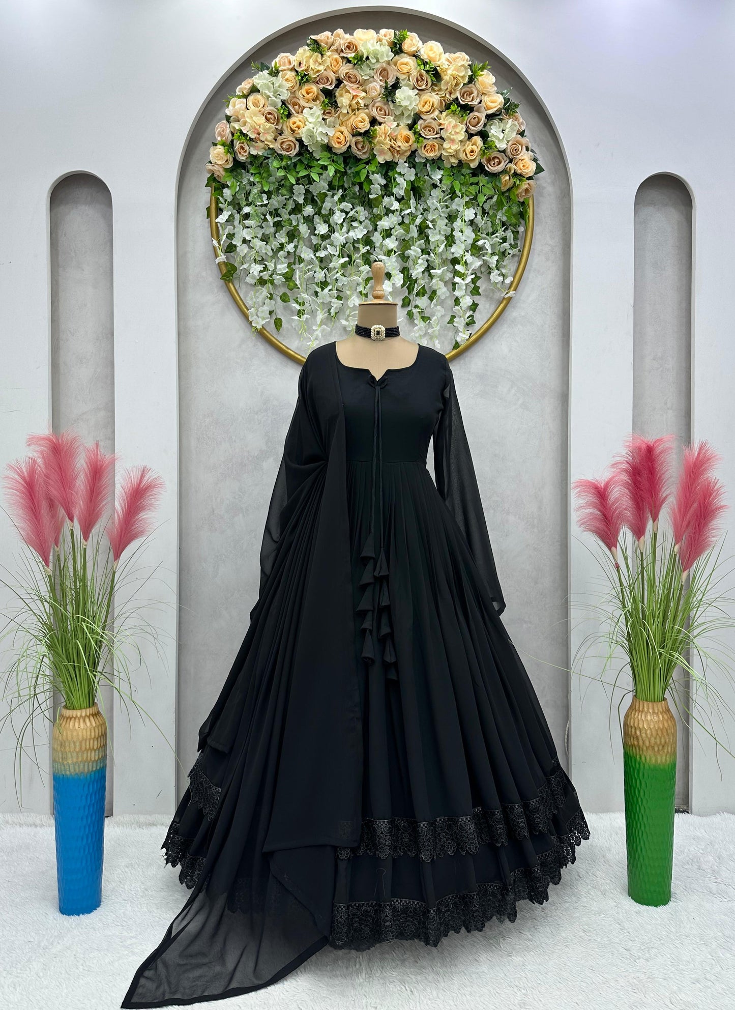 Latest Indian Party Wear Georgette Gown