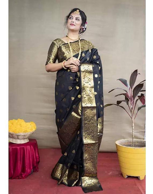 Banarasi Silk Jacquard Saree Blouse