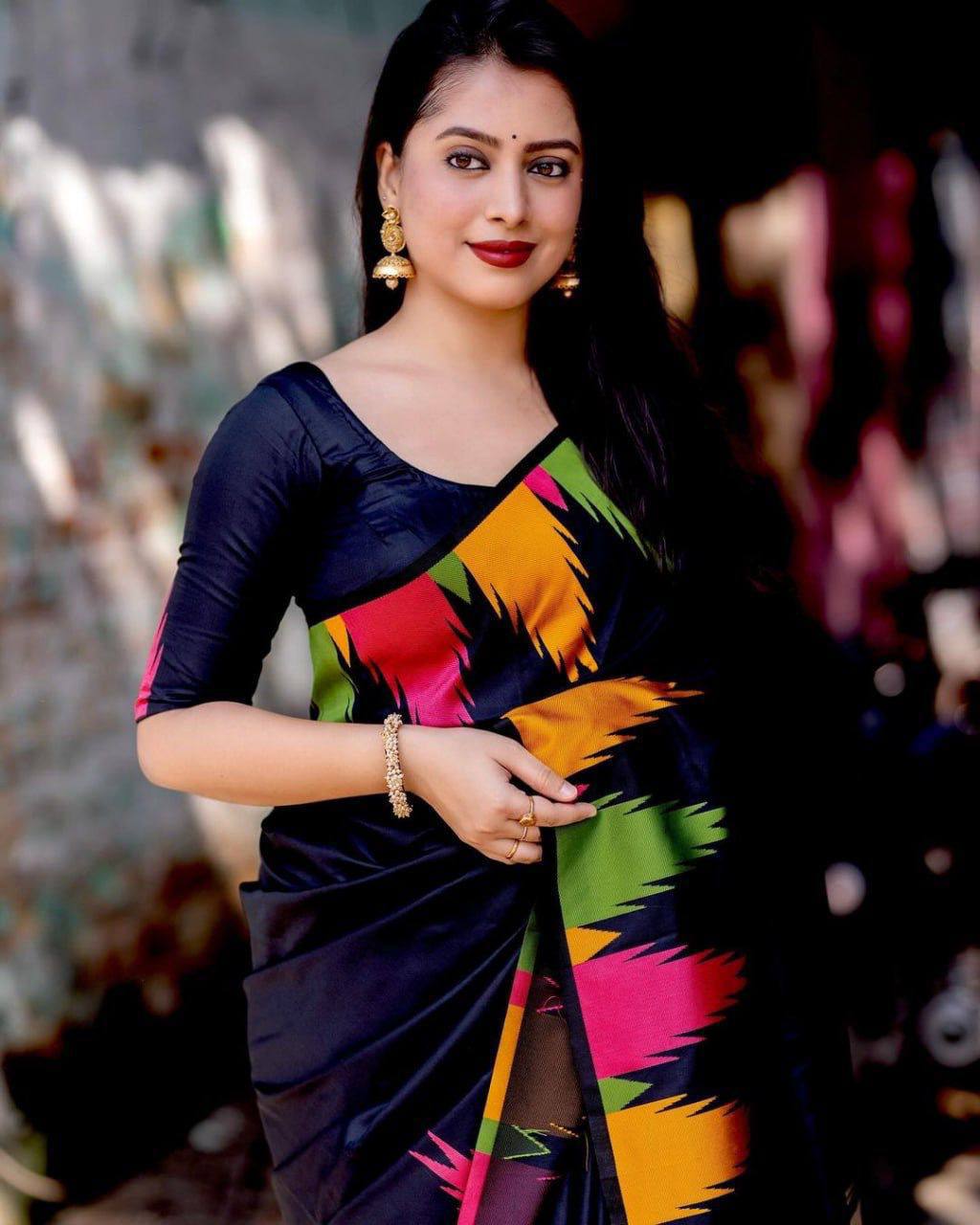 Lichi Silk Banarasi Jacquard Saree