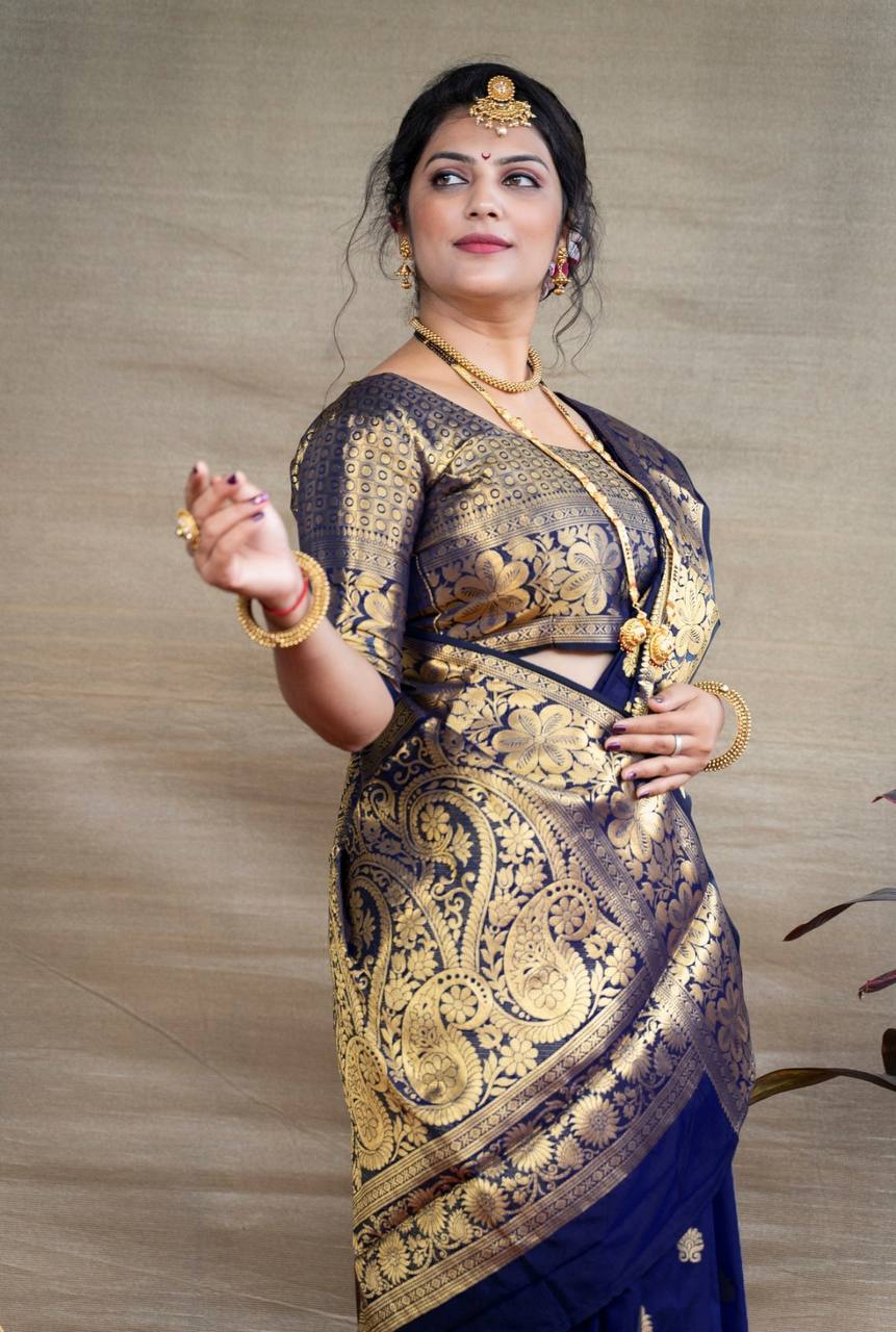 Banarasi Silk Jacquard Saree Blouse