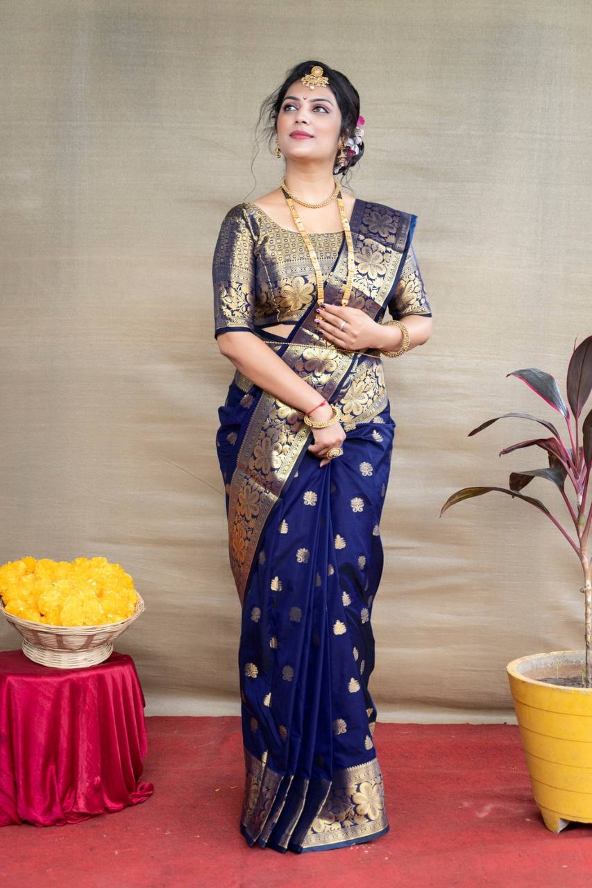 Banarasi Silk Jacquard Saree Blouse