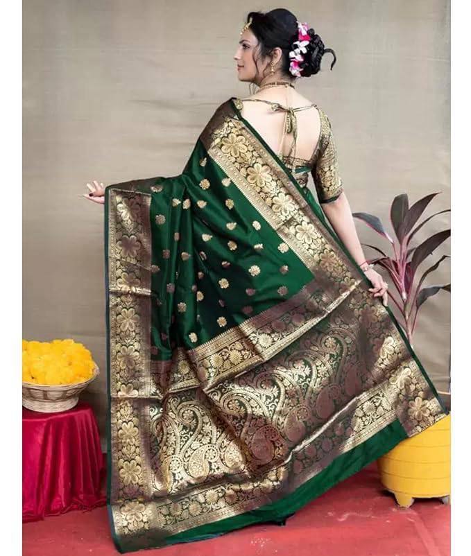 Banarasi Silk Jacquard Saree Blouse