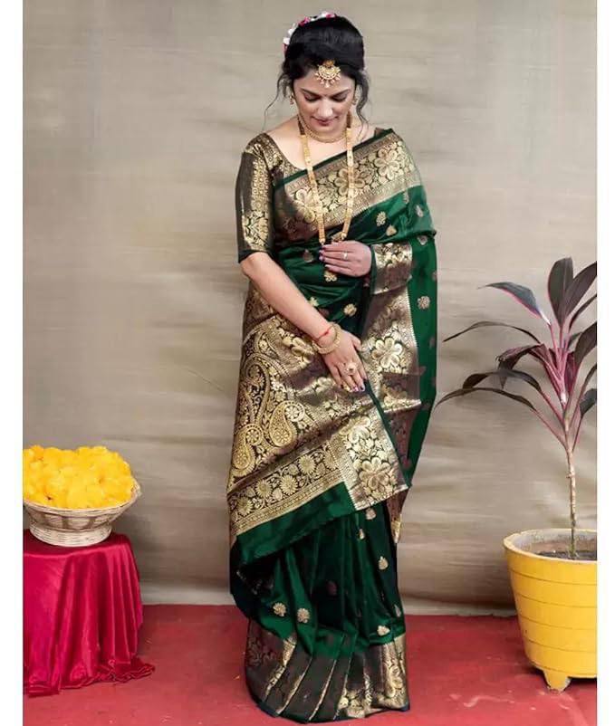 Banarasi Silk Jacquard Saree Blouse