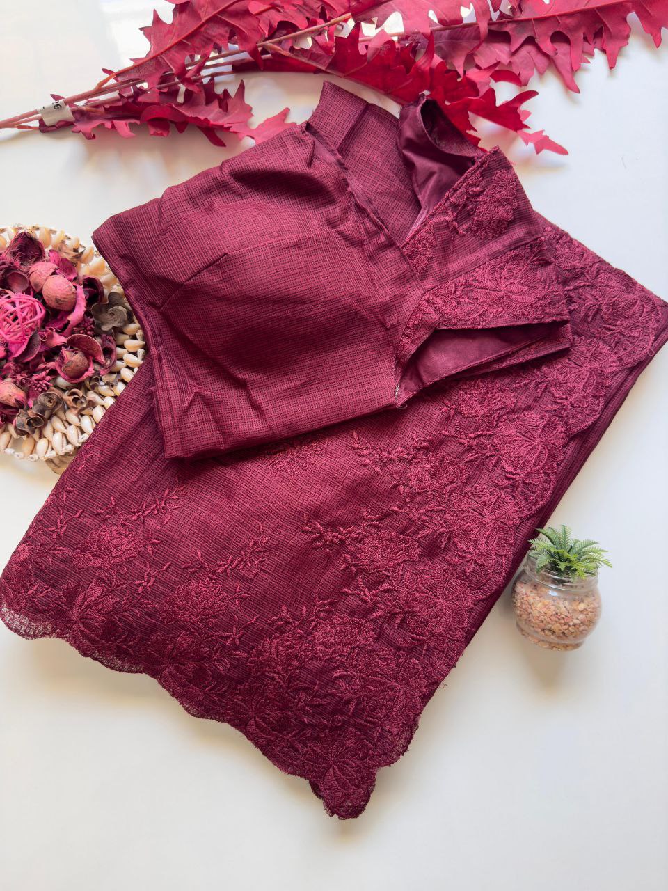 Doriya Kota Silk Saree With Blouse