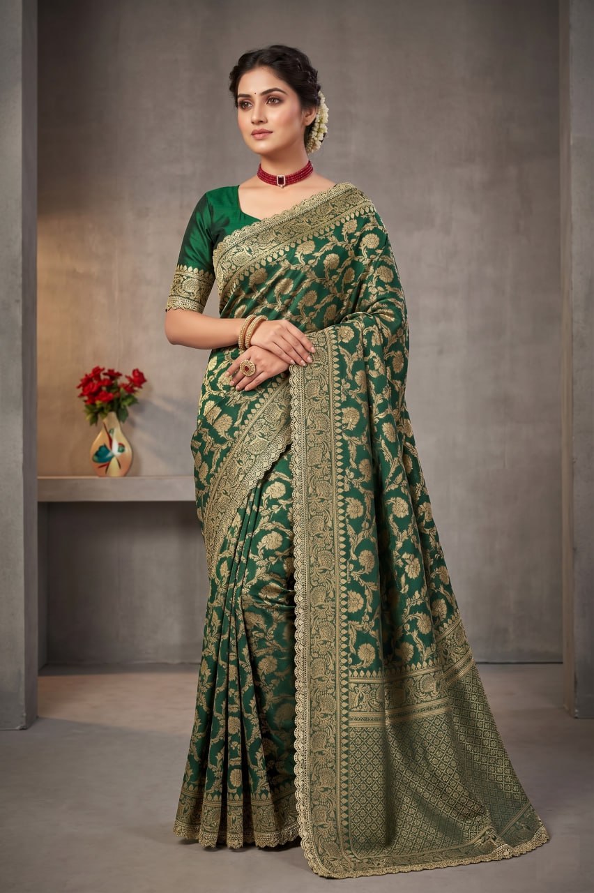 Latest Banarasi Silk Saree Blouse